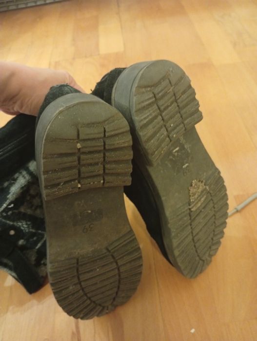 Buty zimowe kozaki święta 38/39 zamsz Gore-Tex oficerki