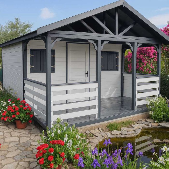 Domek z tarasem 35m2 domek 5x7 domek 7x5 lub domek 5x6 5x8 5x9 MDDP