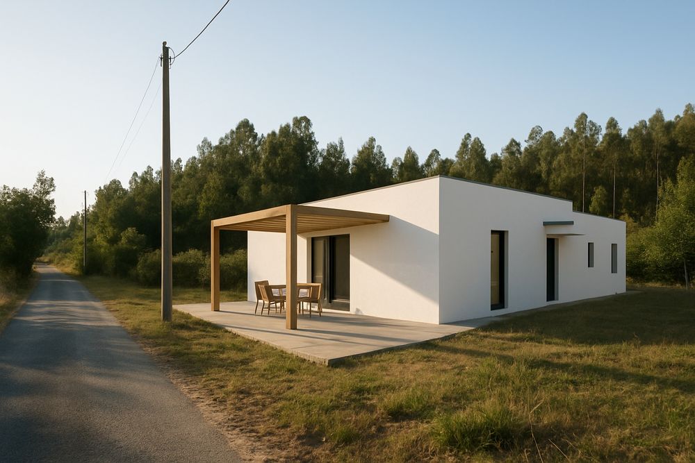 Terreno urbano com projeto em aprovação para uma moradia T3