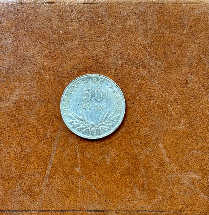 Moeda de 50 Avos Colónia de Timor Republica Portuguesa 1951