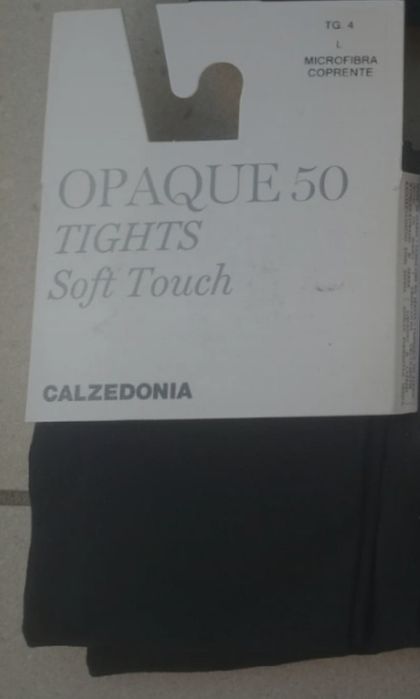 Rajstopy damskie czarne Calzedonia Rozmiar L