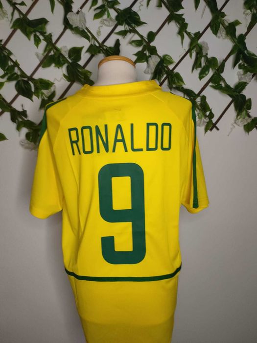 Brasil Retro Mundial 2002 Ronaldo 9 Em stock M/L