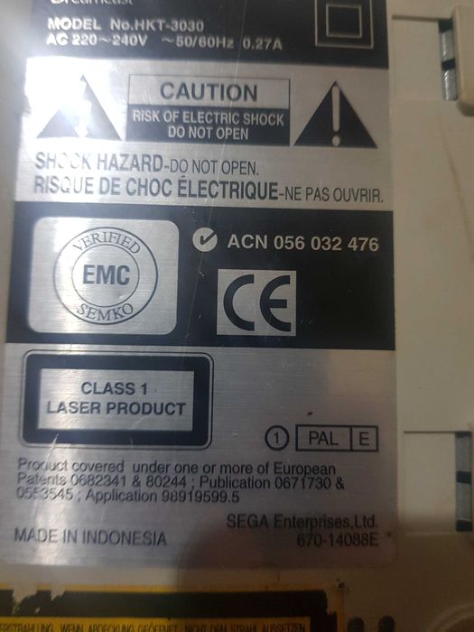 Sega Dreamcast V1 (Compatível MIL-CD / GDEMU) - A funcionar