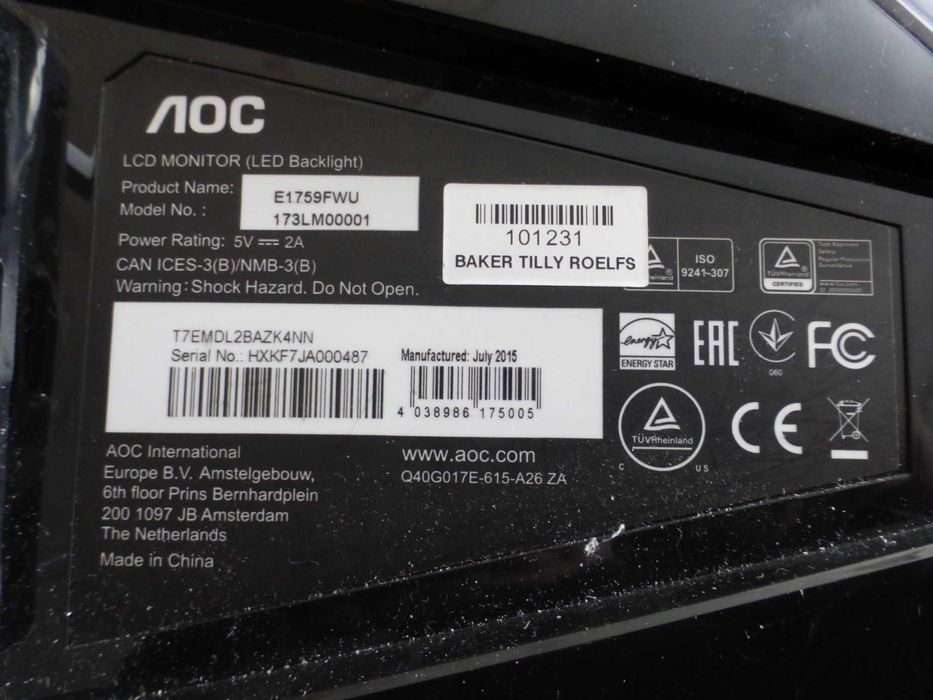 внешний монитор AOC 17" F1759FWU