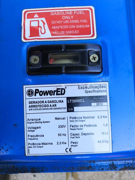 Gerador monofásico 2,5kw