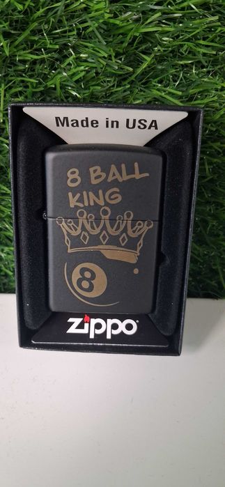 Zippo 8 Ball King Black Matte 60007226 oryginalna zapalniczka