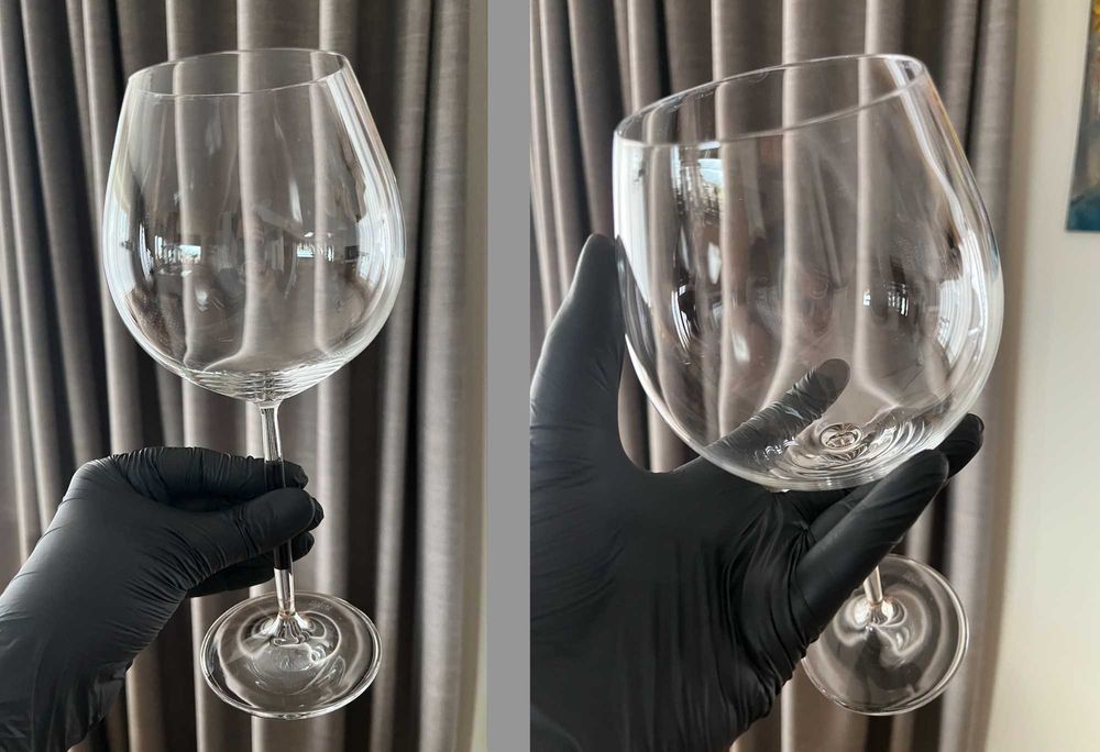 Komplet **DUŻE** 2x kieliszek do wina Burgund 839 ml + 1x karafka dekanter 1400 ml