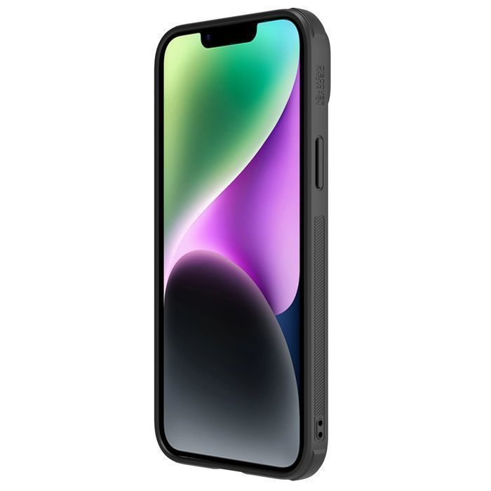 Nillkin CamShield Leather S Case etui iPhone 14 Plus pokrowiec czarny