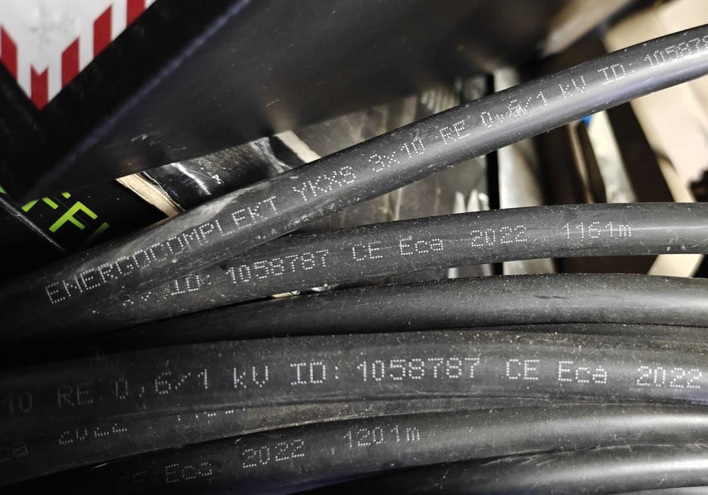 Sprzedam kabel YKXS 3x10 żo RE 0,6/1kV 47m