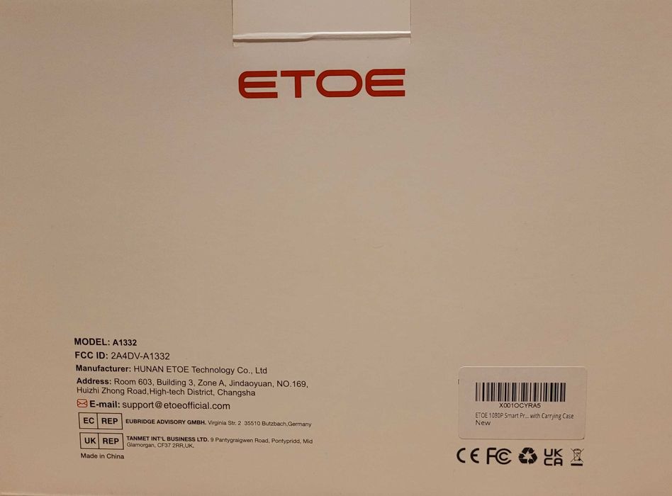 Projektor Etoe E3 Pro - okazja (szczelna optyka)