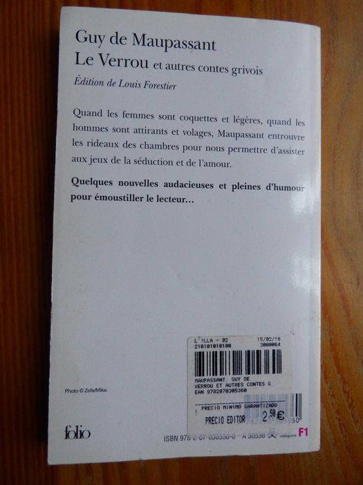 Książka po francusku Guy de Maupassant Le Verrou