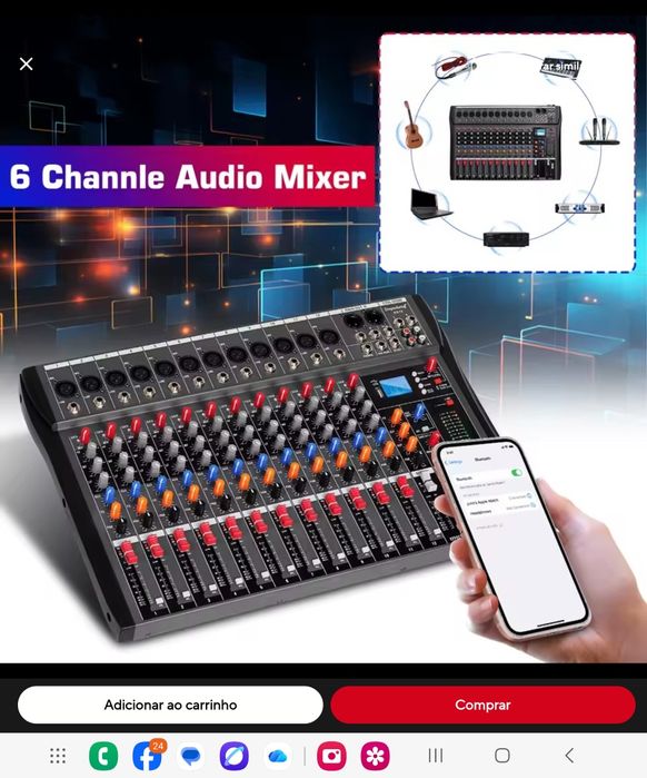 Mesa de mistura Depusheng DA12 NOVA