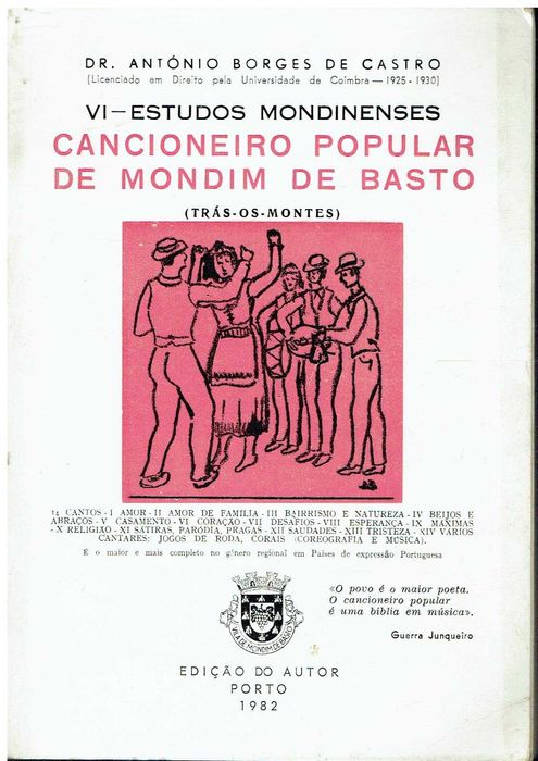 7499 - Cancioneiro popular de Mondim de Basto,