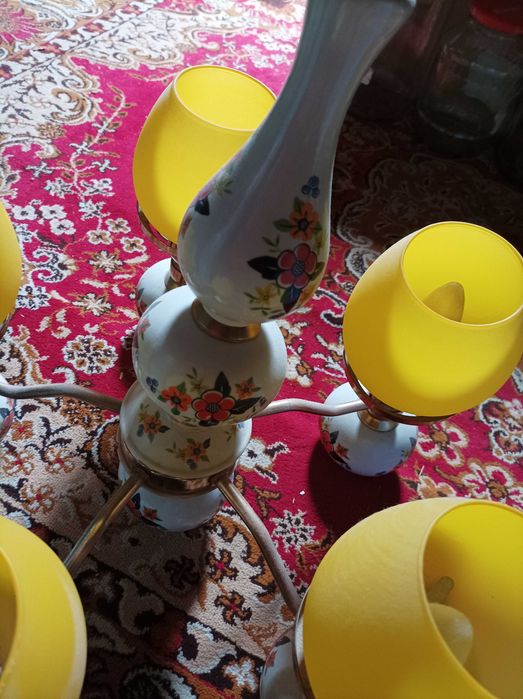 Żyrandol PRL 5 ramienny