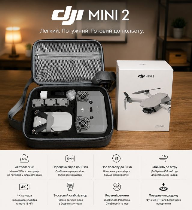 dji mini 2 fly more combo - Хобі, відпочинок і спорт - OLX.ua