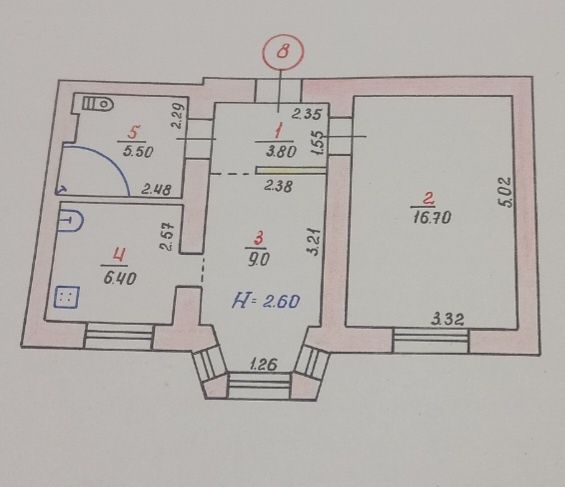 Продаж 2кімн.квартири  Шимановського Гданцівка