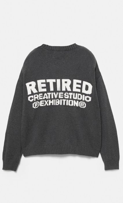 трикотажний сірий светр pull bear