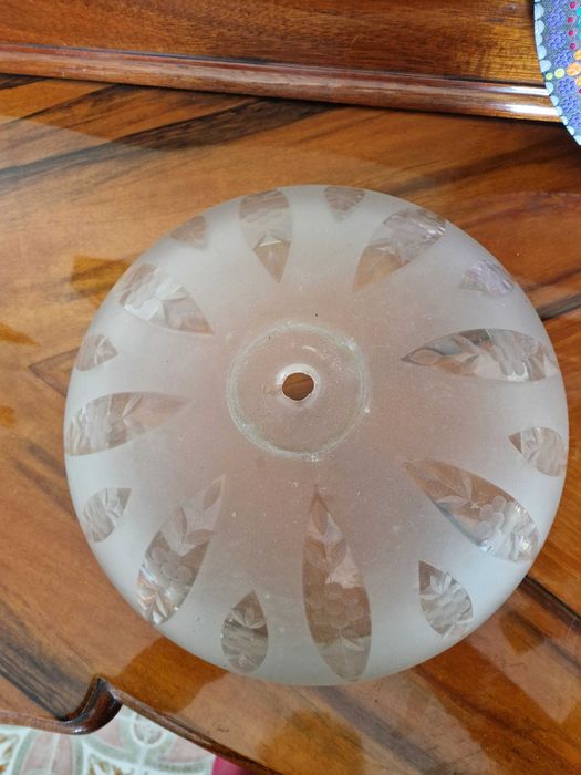 Vidro fosco para candeeiro vintage