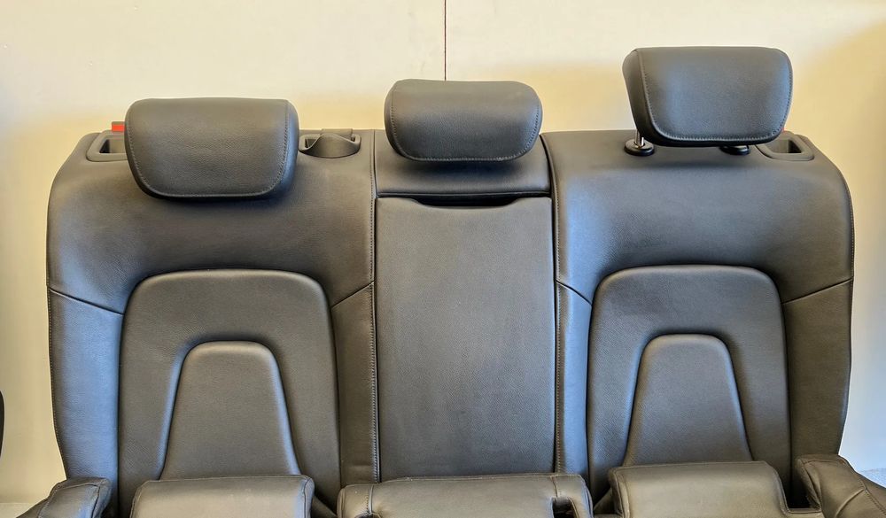 Fotele Kanapa Czarna Skóra Grzanie AUDI A4 B8 Kombi LIFT -2015r