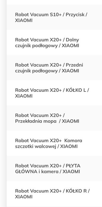 Robot sprzątający xiaomi vacum 20+ wraz ze stacją ładującą
