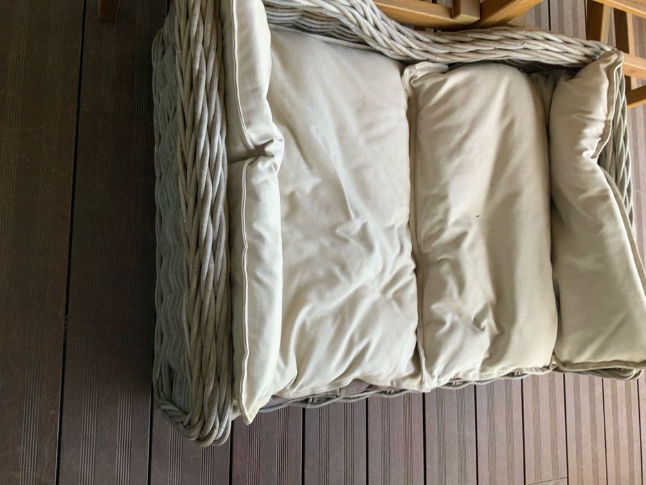 Cama de vime para animais de estimação para exterior