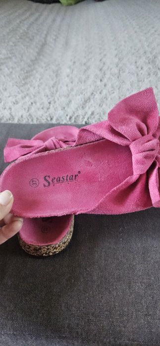 Klapki letnie różowe rozmiar 37