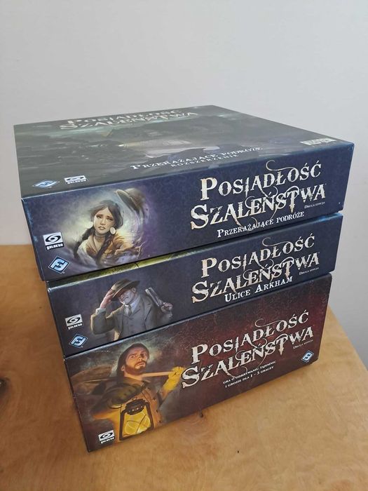 Posiadłość Szaleństwa – druga edycja + 3 dodatki,karty w koszulkach