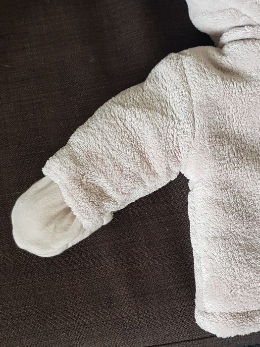 Casaco bege quente bebé recém-nascido 60 cm