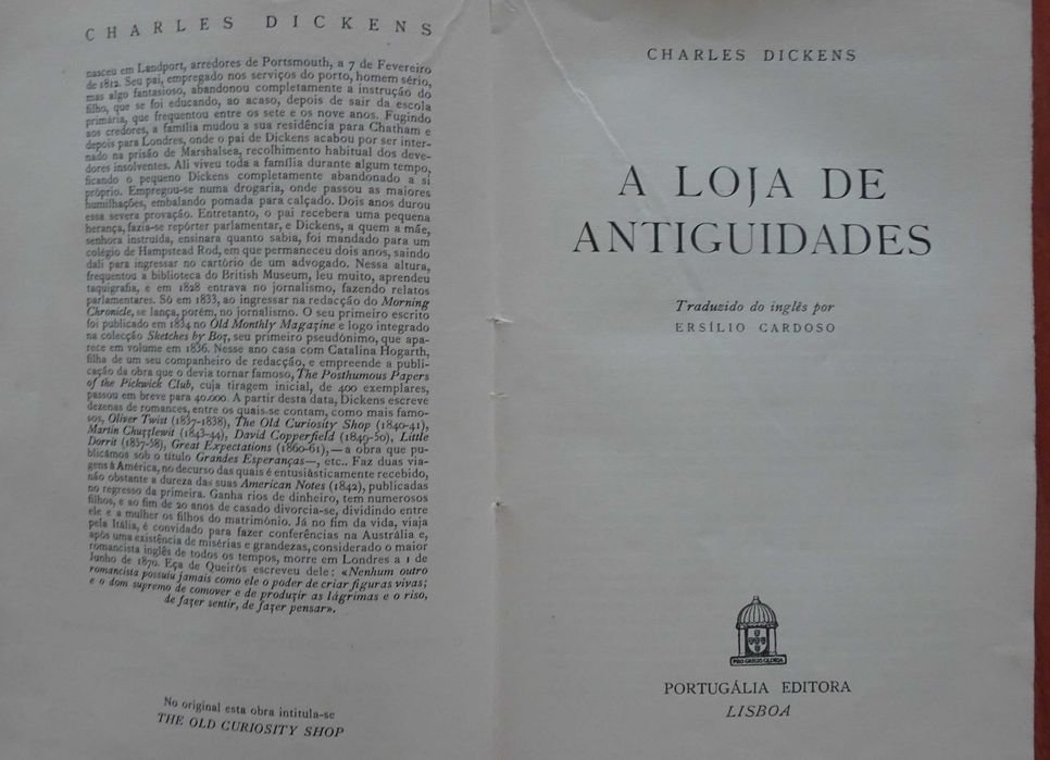 A Loja de Antiguidades de Charles Dickens