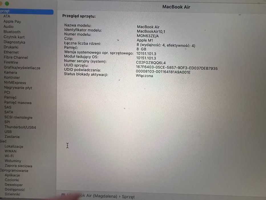 MacBook Air A1 / komplet /super stan !