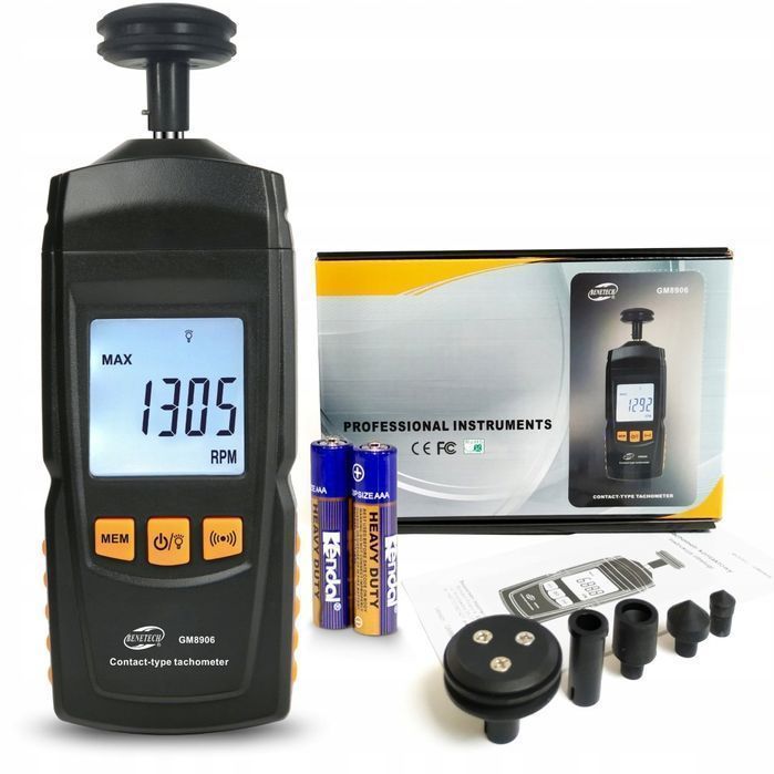 Tachometr Lcd Miernik Obrotów Do 99999 Rpm Gm8906