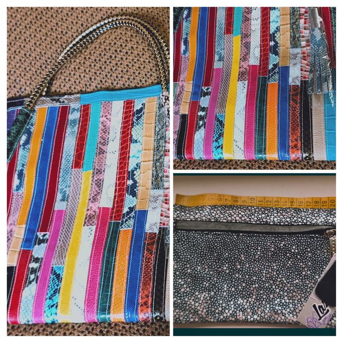 Летняя сумка, кожа