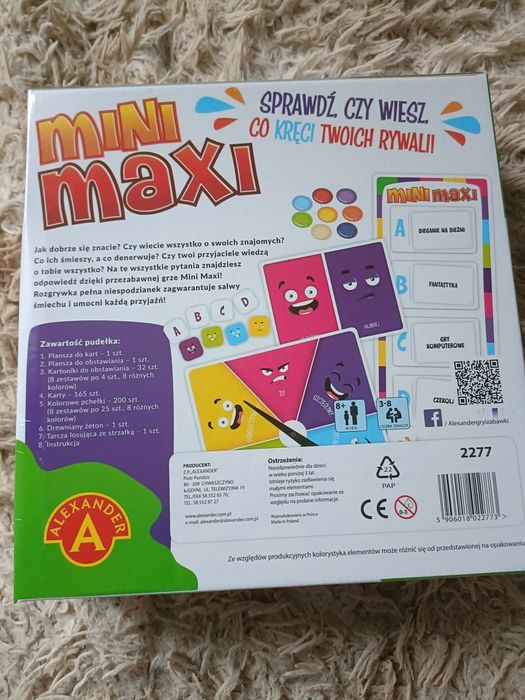 Mini maxi gra planszowa Aleksander nowa