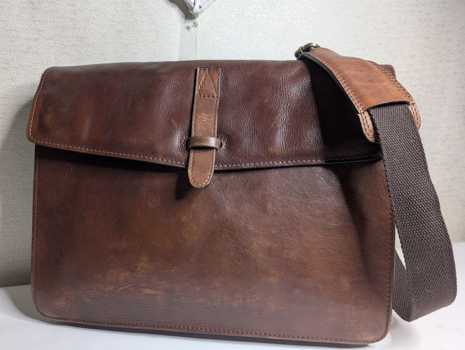 Сумка чоловіча JOHN LEWIS, Italy. Натуральна шкіра.