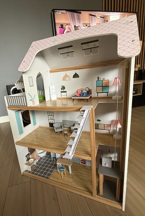 Drewniany domek dla lalek XXL