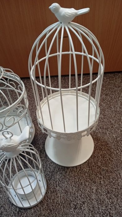 Klatki dekoracyjne ozdoby ślub chrzest komunia shabby Chic boho