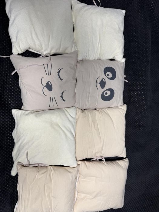 Подушки-бортики в дитяче ліжечко