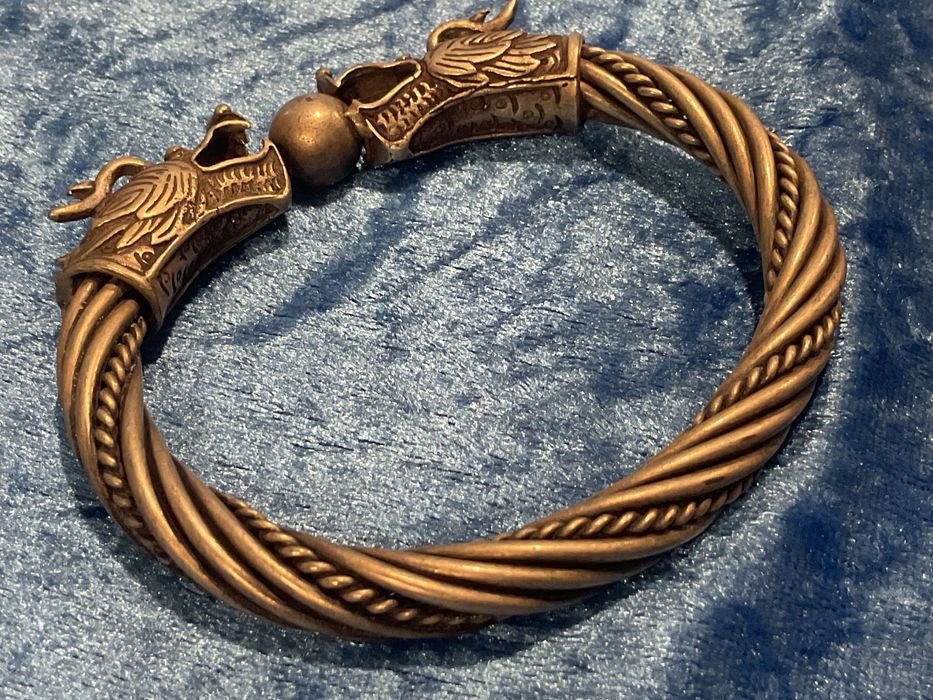 Pulseira banho prata do Tibet  dragões ,anúncios abaixo