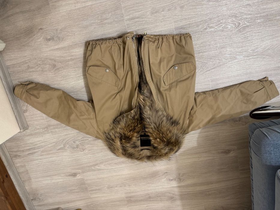 Куртка зимняя, с натуральным мехом