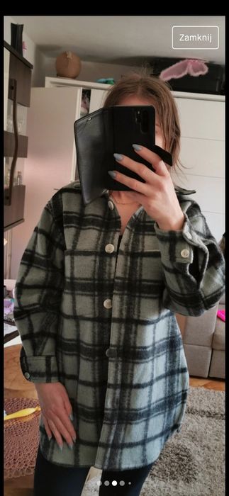 Nowa koszula kurtka w kratę H&M rozmiar xs/34 36