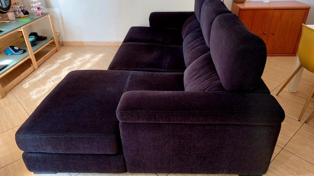 Sofá Chaise Longue 3 lugares