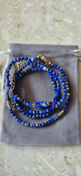 Lapis lazuli komplet biżuterii