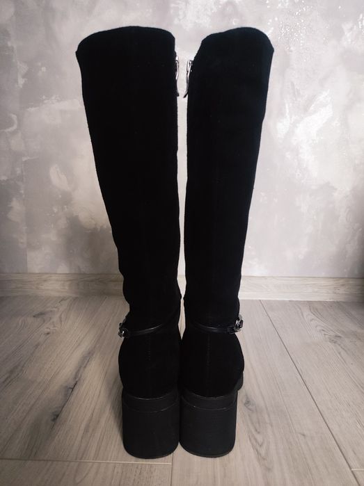 Зимові жіночі високі чоботи сапоги