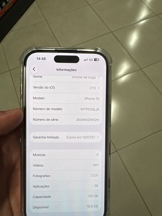 Vendo ou troco iphone 15
