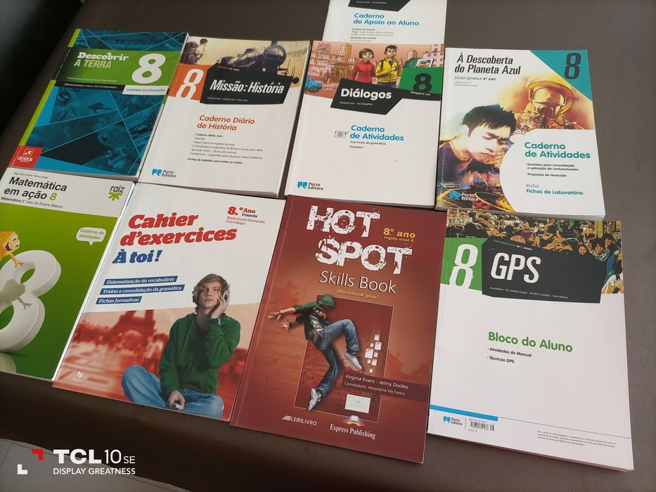 Livros de fichas do 8ano