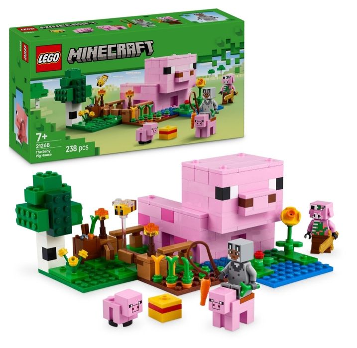 LEGO MAINCRAFT 21268 Dom Prosiaczka Świnki FARMA Gospodarstwo