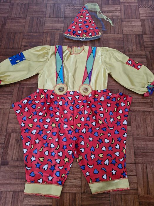 fato de carnaval de palhaço