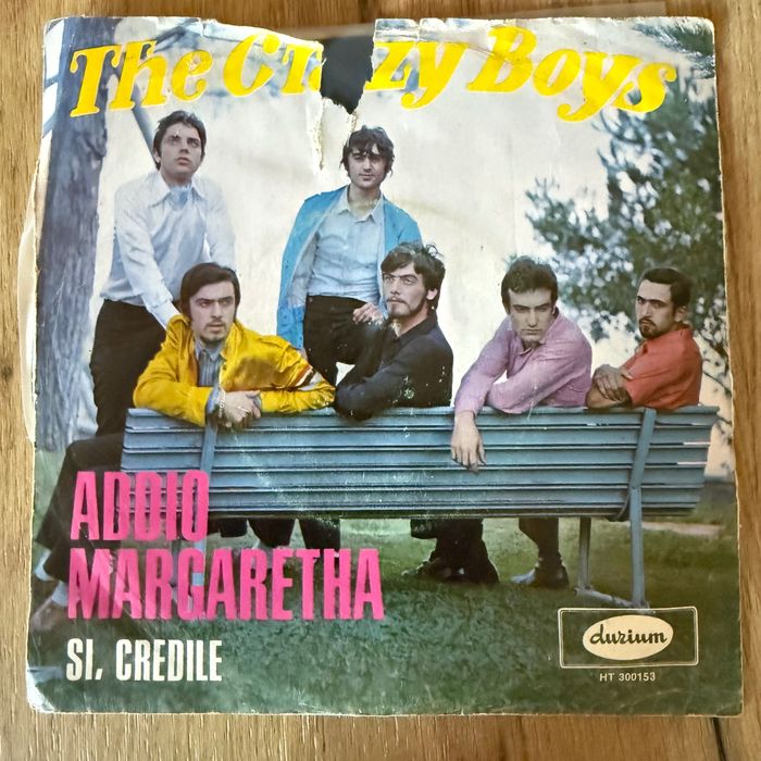 The Crazy Boys - Addio Margaretha / Si, Credile — Winyl Single Play 7" — 1966