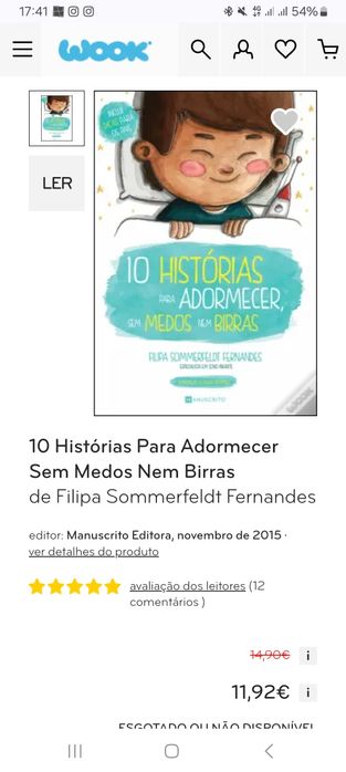 Livro infantil Historias para adormecer
