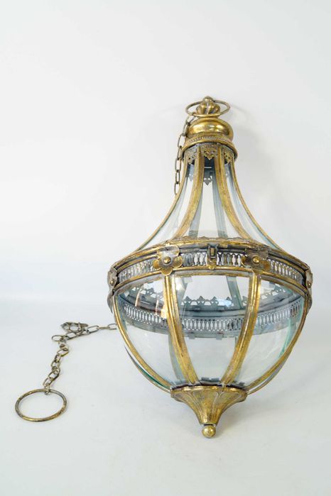 Duży lampion latarnia wisząca duża łańcuch glamour piękna